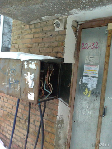 Вводной щиток 380В у подъезда  Ухта