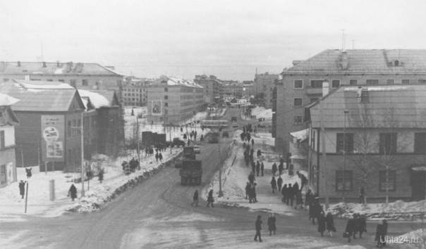 Улица Октябрьская с верхних этажей 