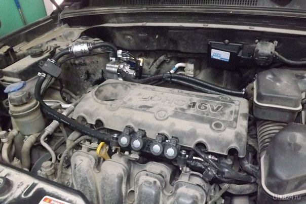 ГБО на Kia Sorento 2.4 174л.с.  Ухта