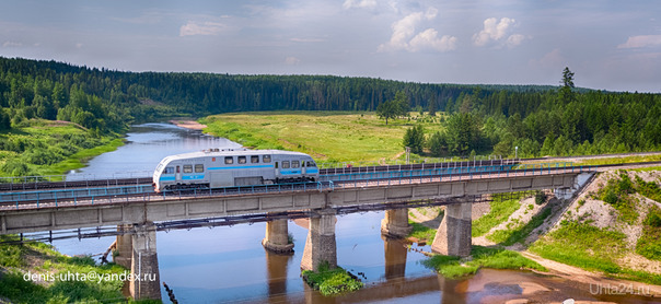 Ж/Д мост через р.Айюва, п.Керки Природа Ухты и Коми Ухта