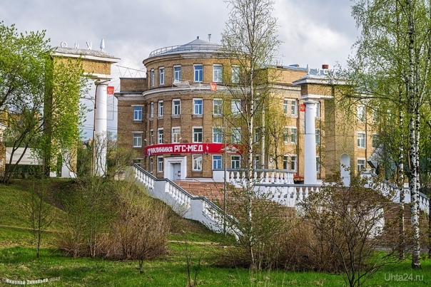 Свежая майская зелень в парке и... первые комары в низинах) Улицы города Ухта